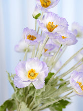 Load image into Gallery viewer, 4 Heads Faux Poppy - Light Lavender Edge
