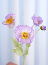 Load image into Gallery viewer, 4 Heads Faux Poppy - Light Violet
