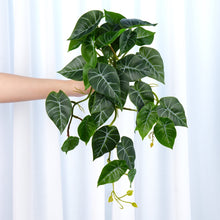 Load image into Gallery viewer, 16&quot; Faux Sweet Potato Leaf Hanging Plant
