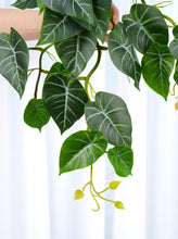 Load image into Gallery viewer, 16&quot; Faux Sweet Potato Leaf Hanging Plant
