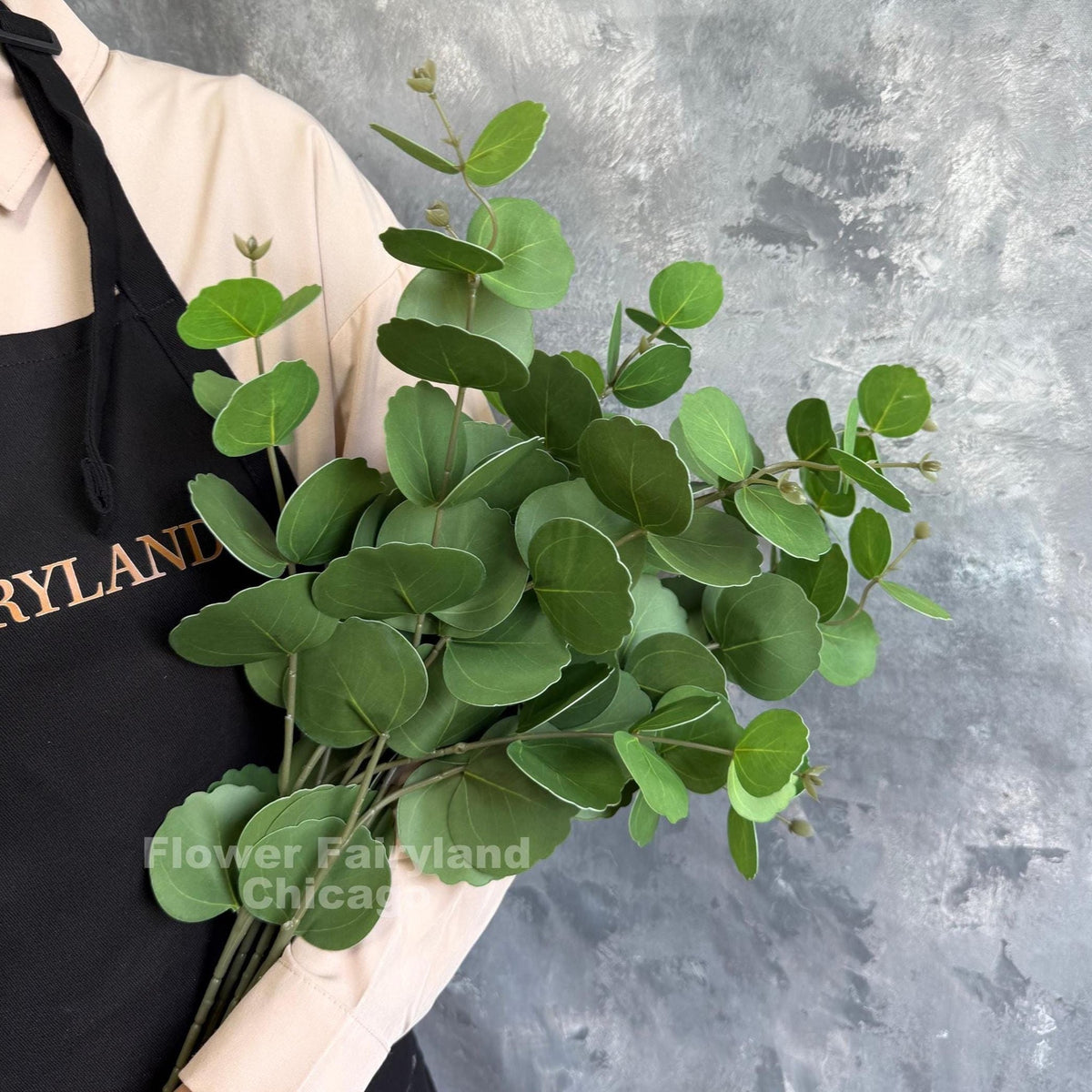 Real Touch Eucalyptus Branch - Green