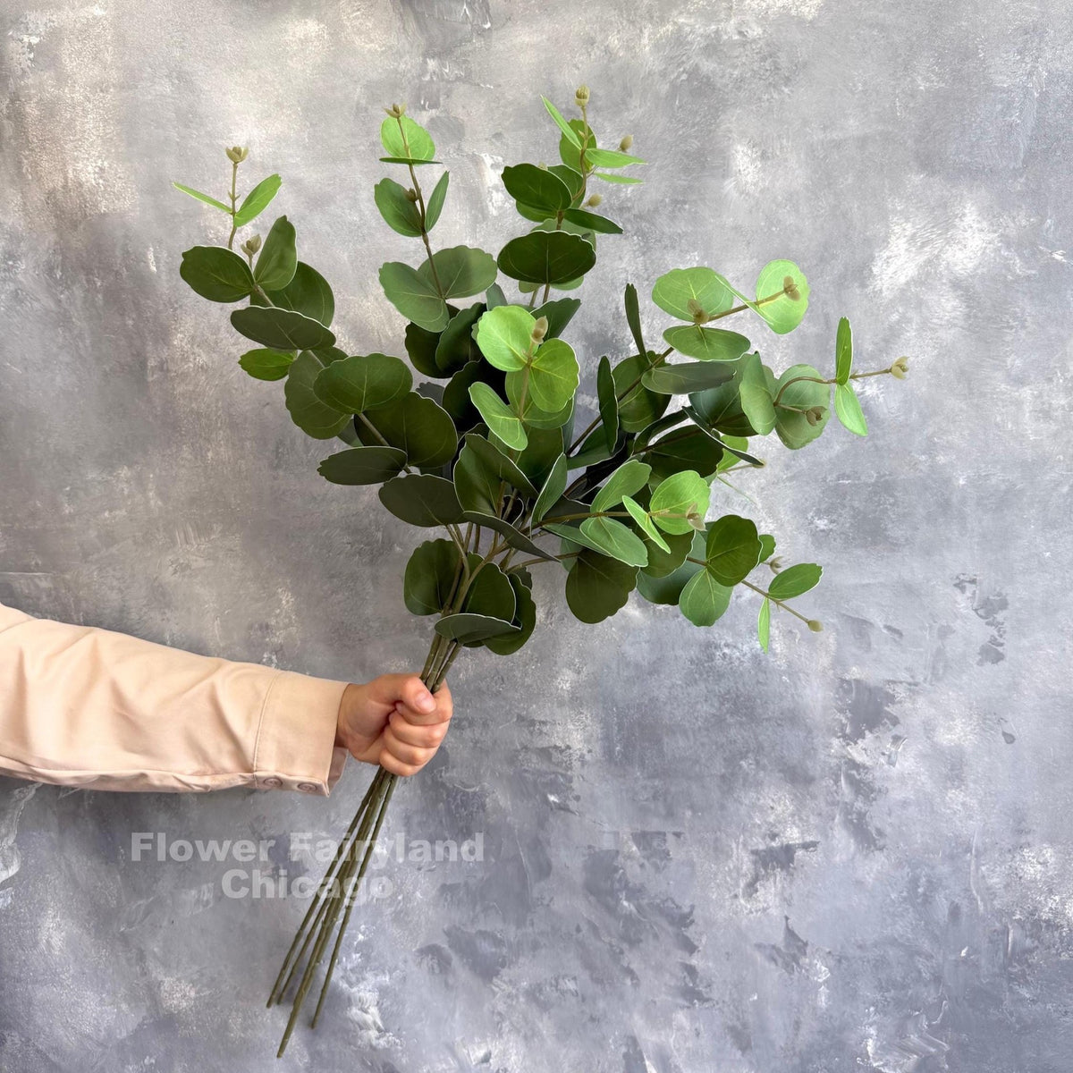 Real Touch Eucalyptus Branch - Green
