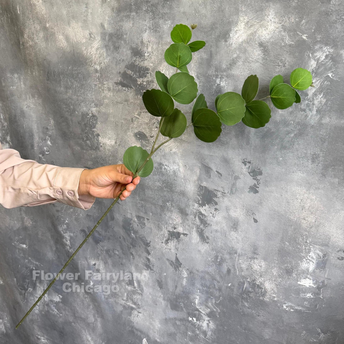 Real Touch Eucalyptus Branch - Green