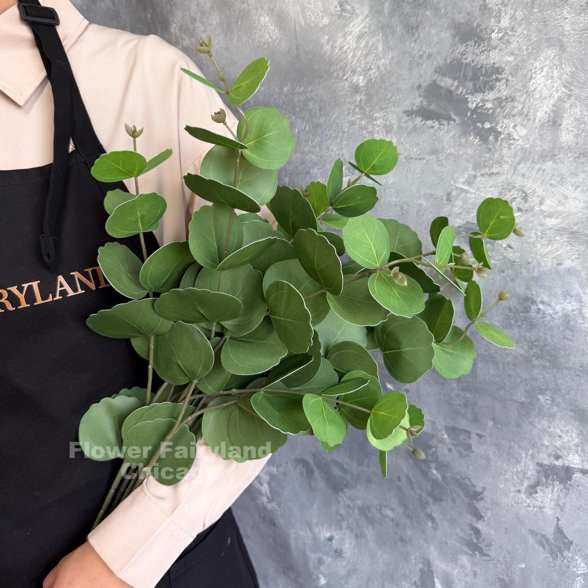 Real Touch Eucalyptus Branch - Green