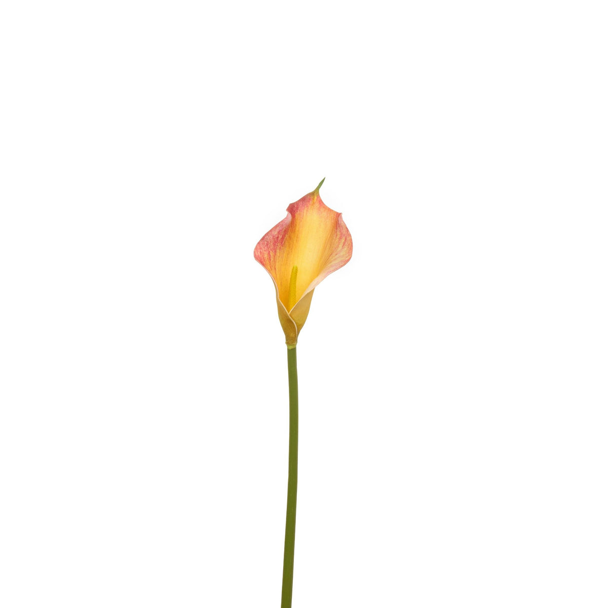 Natural Touch Faux Calla Lily Stem - Flame Orange