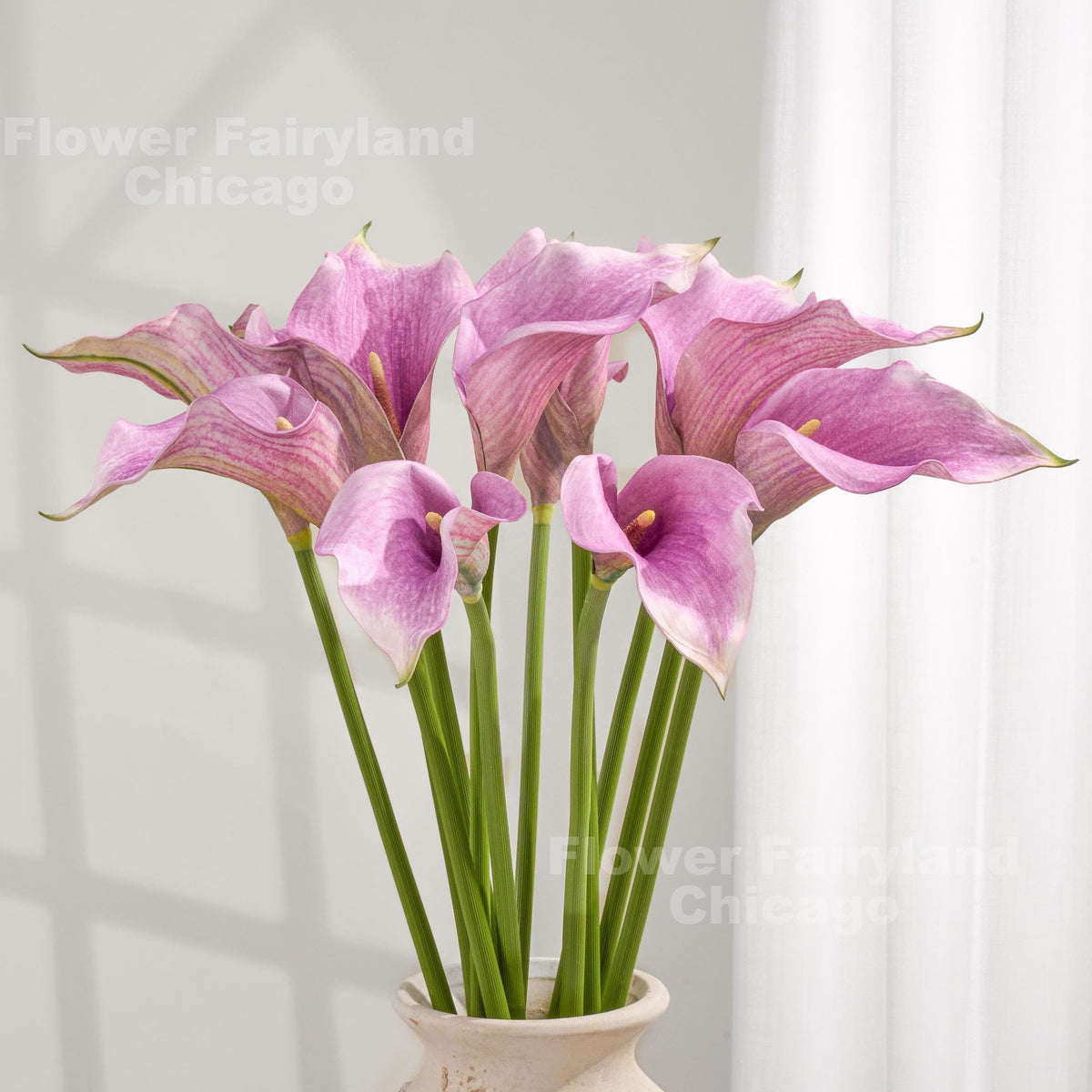 Natural Touch Faux Calla Lily Stem - Light Purple