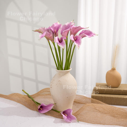 Natural Touch Faux Calla Lily Stem - Light Purple