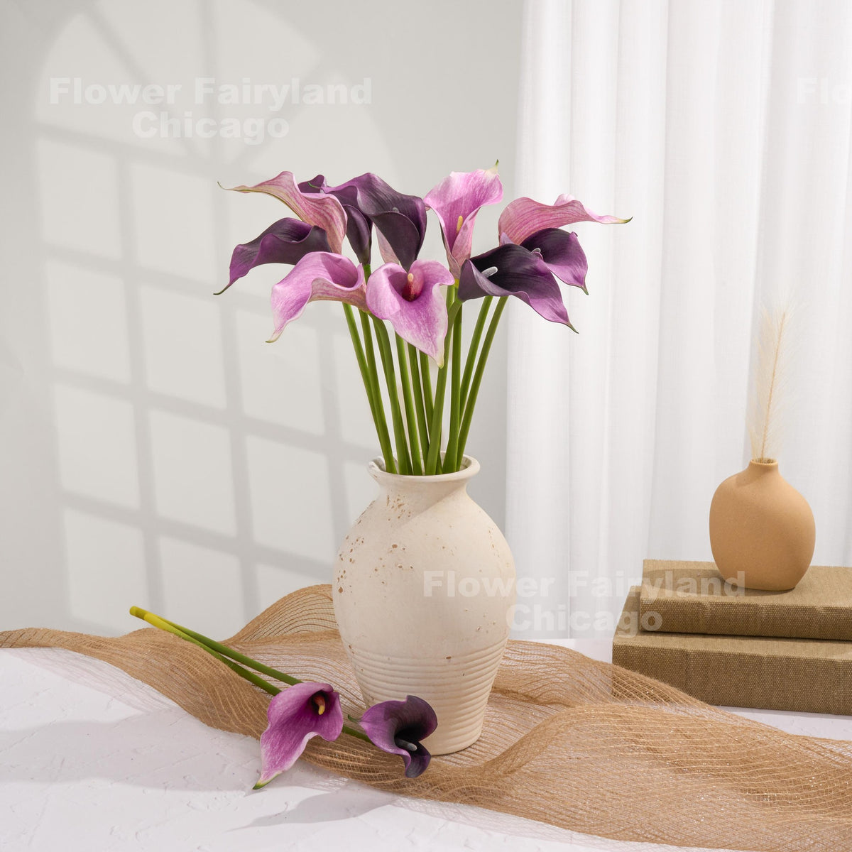 Natural Touch Faux Calla Lily Stem - Light Purple