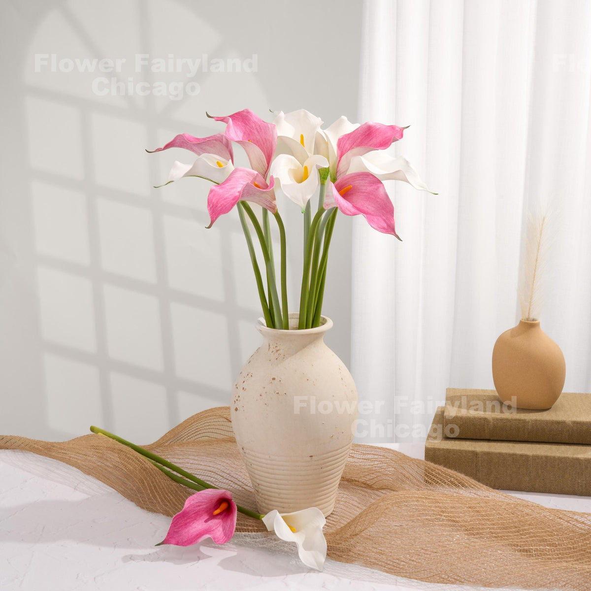 Natural Touch Faux Calla Lily Stem - Pink