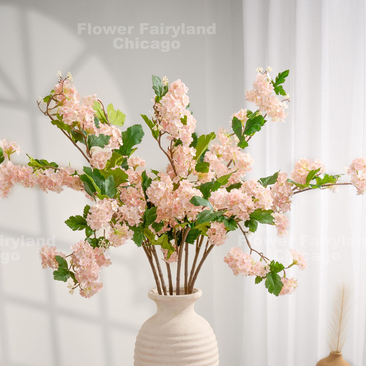 Faux Snowball Stem - Pinky Peach