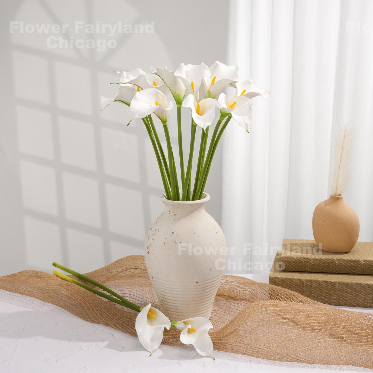 Natural Touch Faux Calla Lily Stem - White