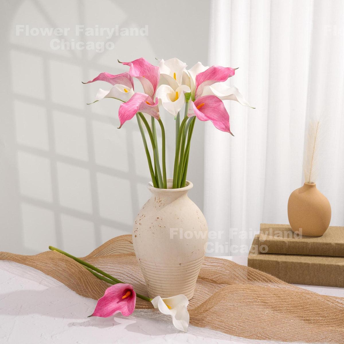 Natural Touch Faux Calla Lily Stem - White