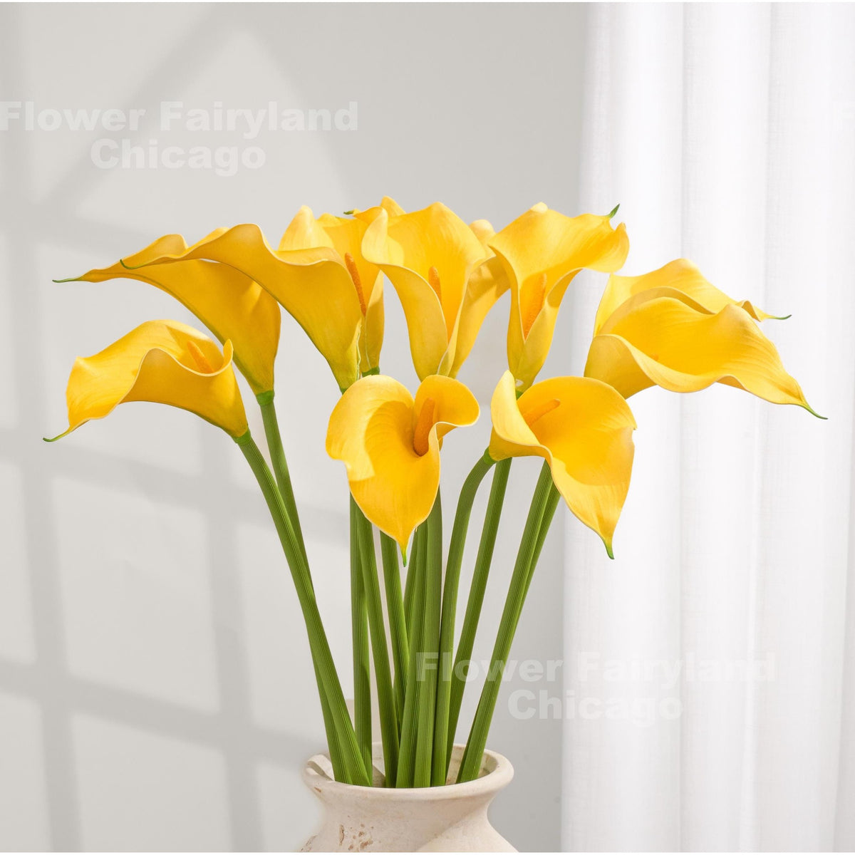 Natural Touch Faux Calla Lily Stem - Yellow