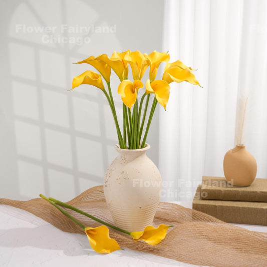 Natural Touch Faux Calla Lily Stem - Yellow