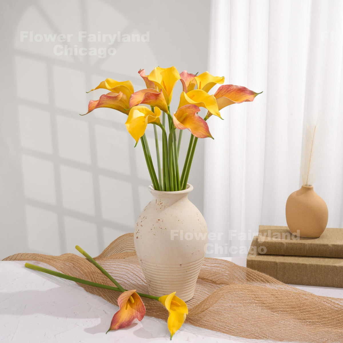 Natural Touch Faux Calla Lily Stem - Yellow