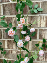 Load image into Gallery viewer, Mini Hanging Rose Garland 72&quot;  – Blush Pink
