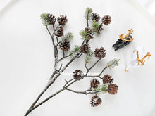 Load image into Gallery viewer, 35&quot; Faux Evergreen Pine Cone Large Branch – Plant
