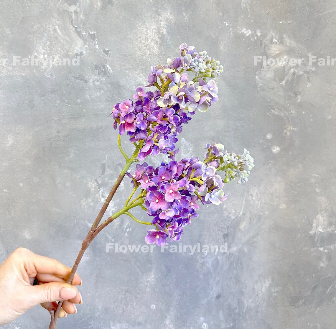 Real Touch Lilac Stem - Purple
