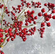 Load image into Gallery viewer, Faux Cranberry Branch - Red
