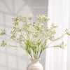 31" Faux Queen Anne's Lace Stem – White