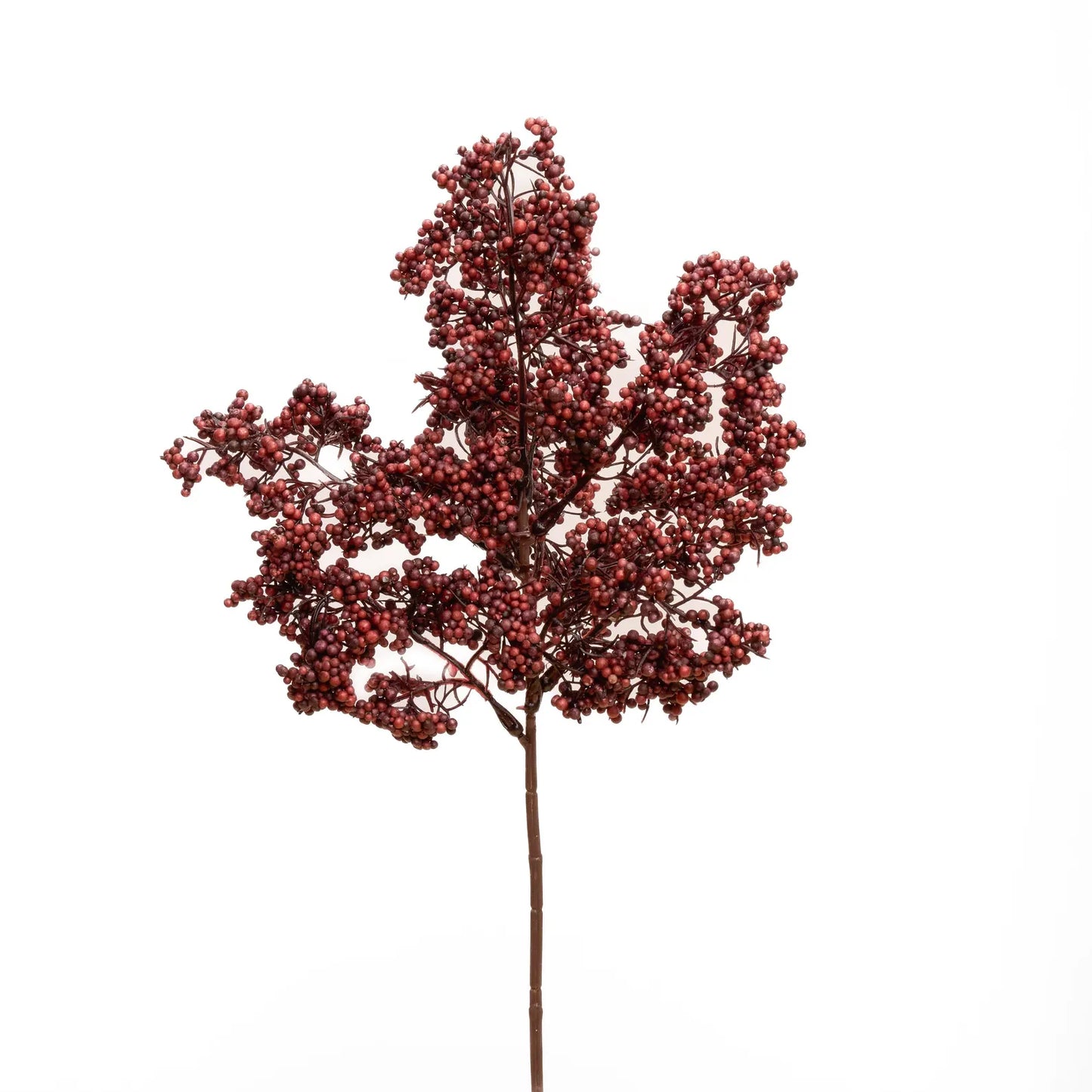 31" Faux Mini Berries Long Branch - Burgundy