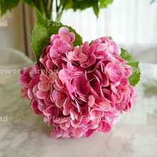 Load image into Gallery viewer, Real Touch Large Hydrangea - Royal Fuchsia
