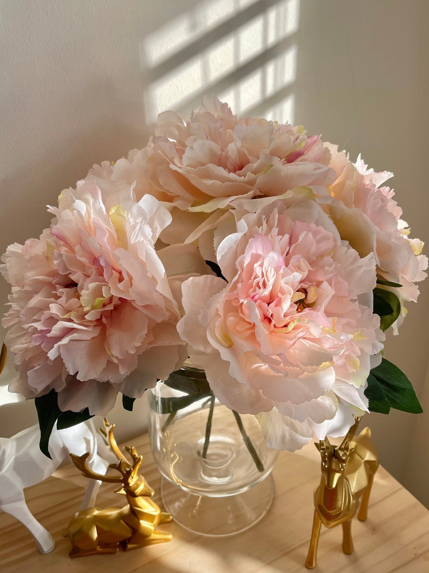 Light pink huge peony arrangement