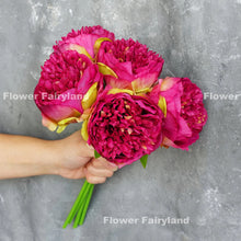 Load image into Gallery viewer, 5 Stems Peony Bouquet – Multi-Color

