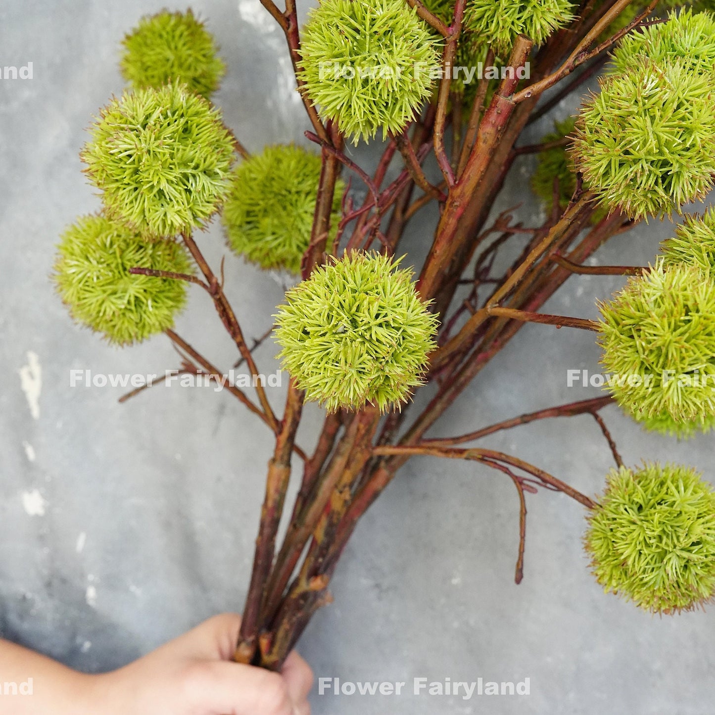 Chestnut branch arrangement scene