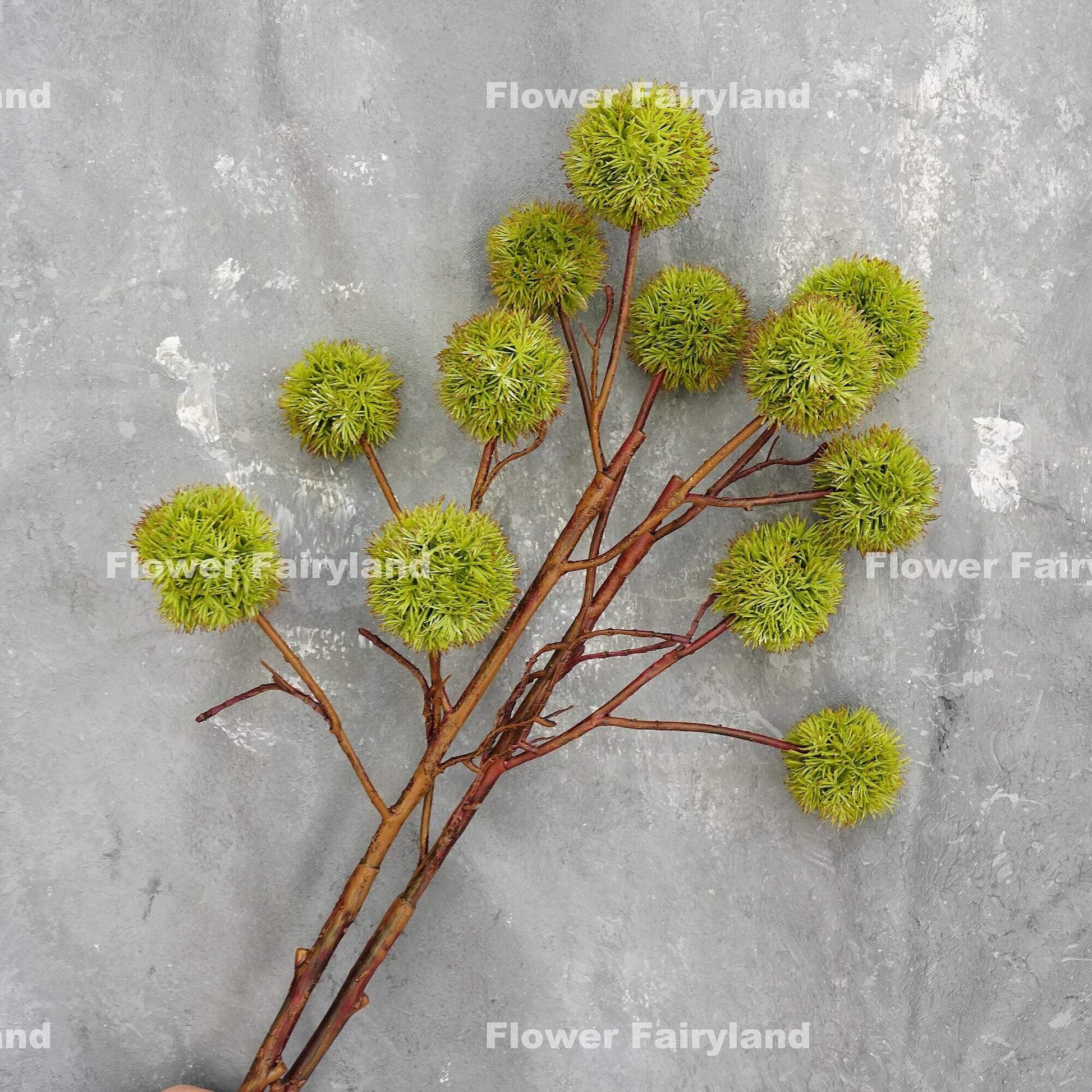 Faux chestnut branch texture close-up