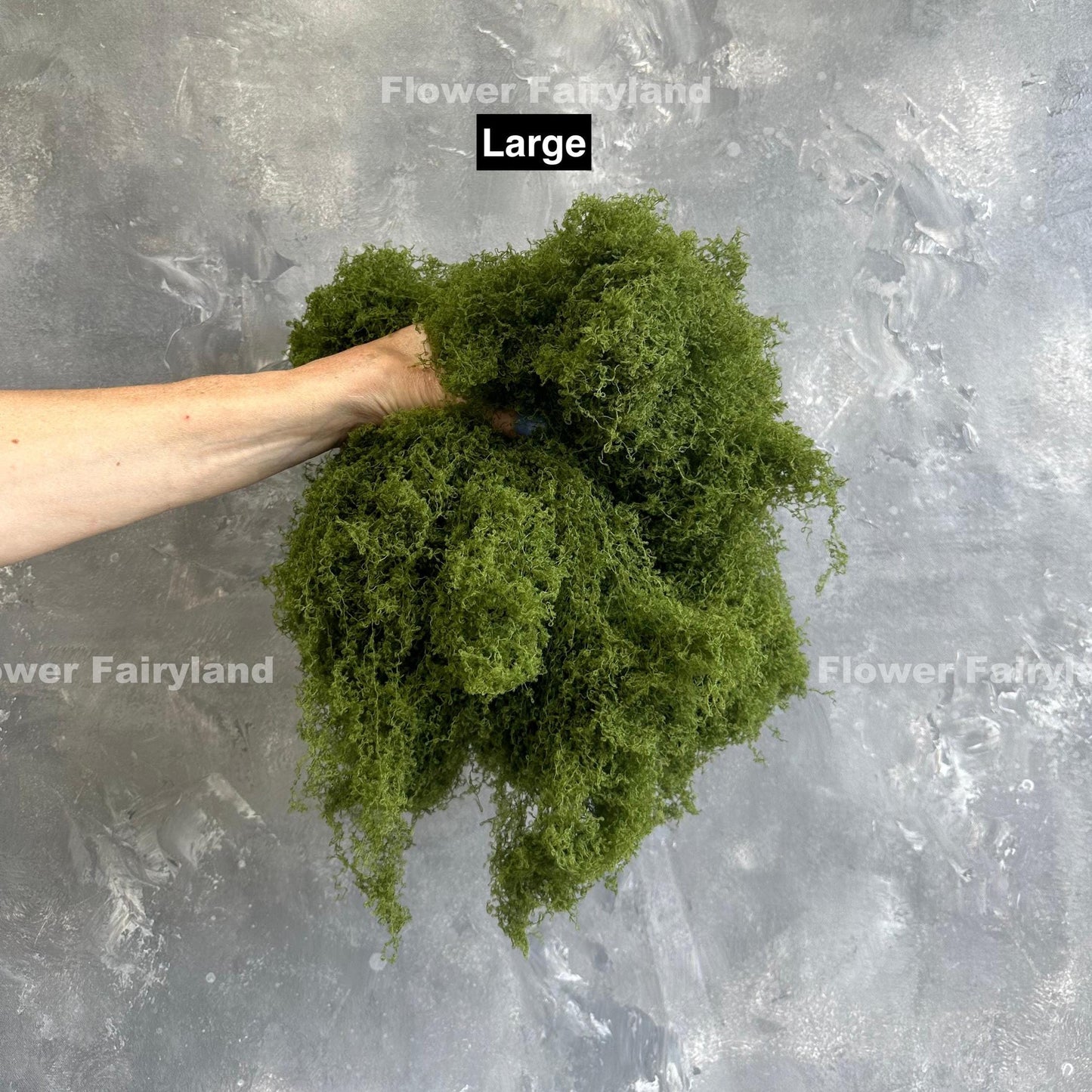Faux moss forest green styling idea