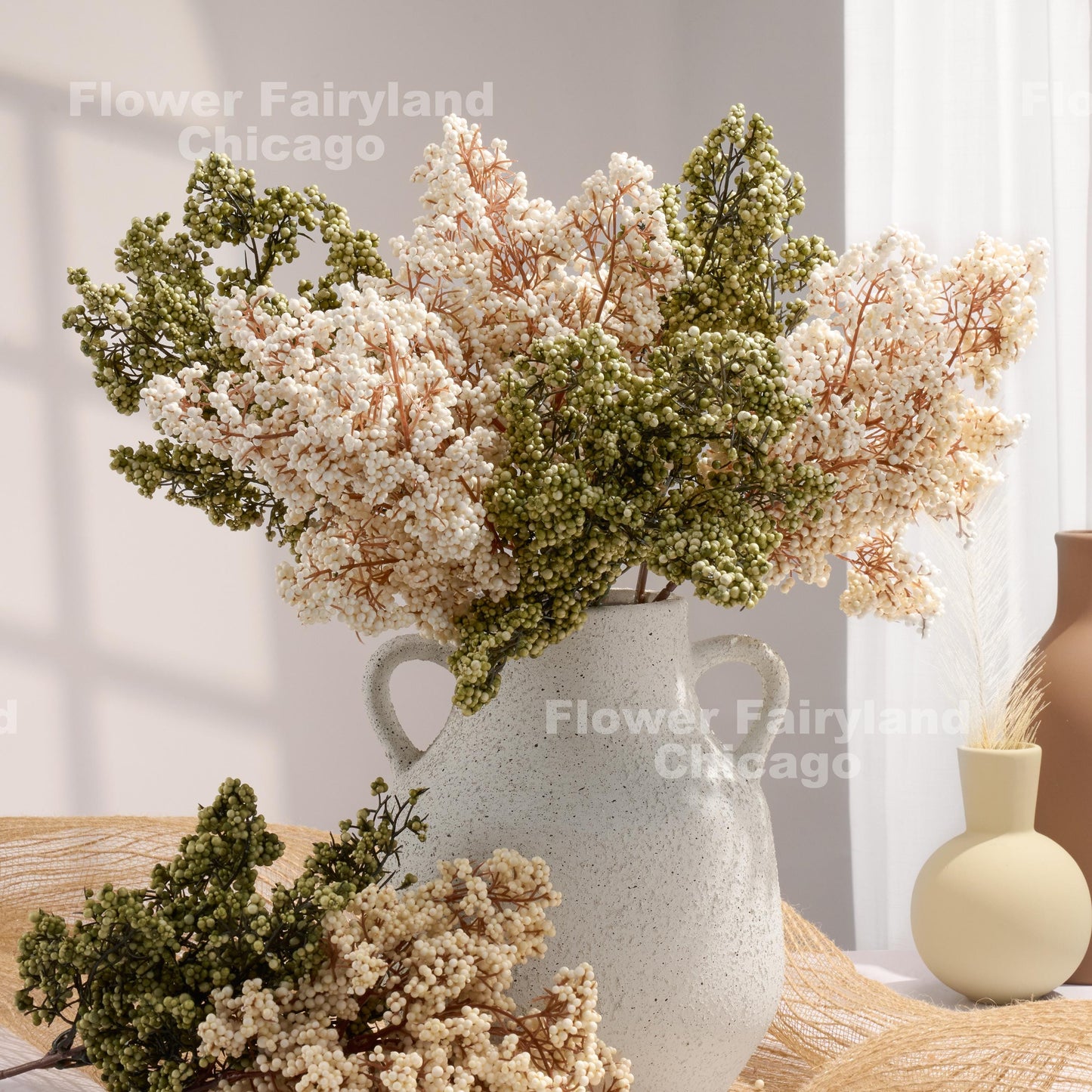Ivory mini berries styling