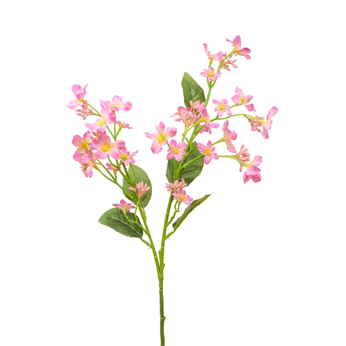 Faux Vernicia fordii flower stem in pinkish lilac - single stem