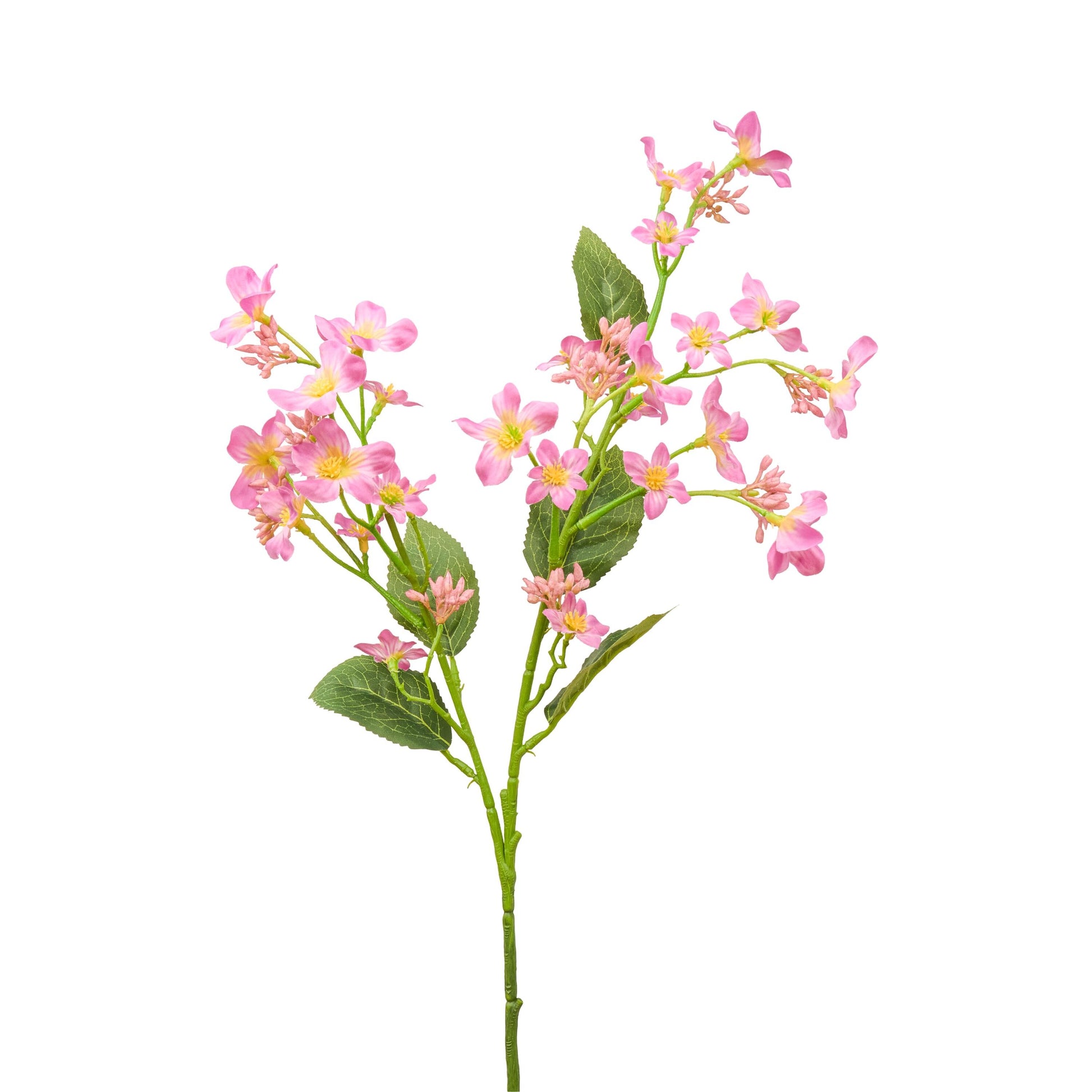 Faux Vernicia fordii flower stem in pinkish lilac - single stem