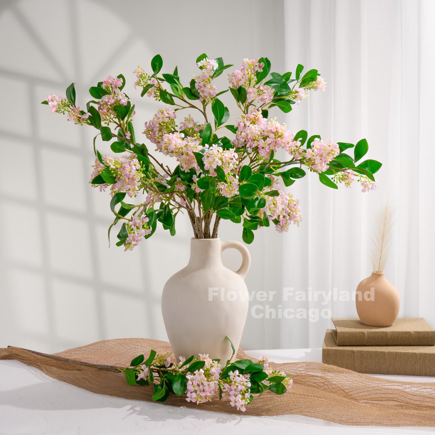 Faux Lilac Branch - Light Pink