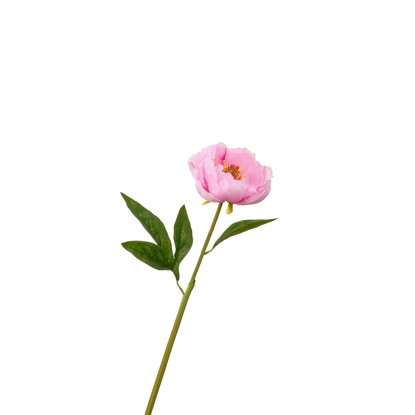 Faux peony in pink - single stem