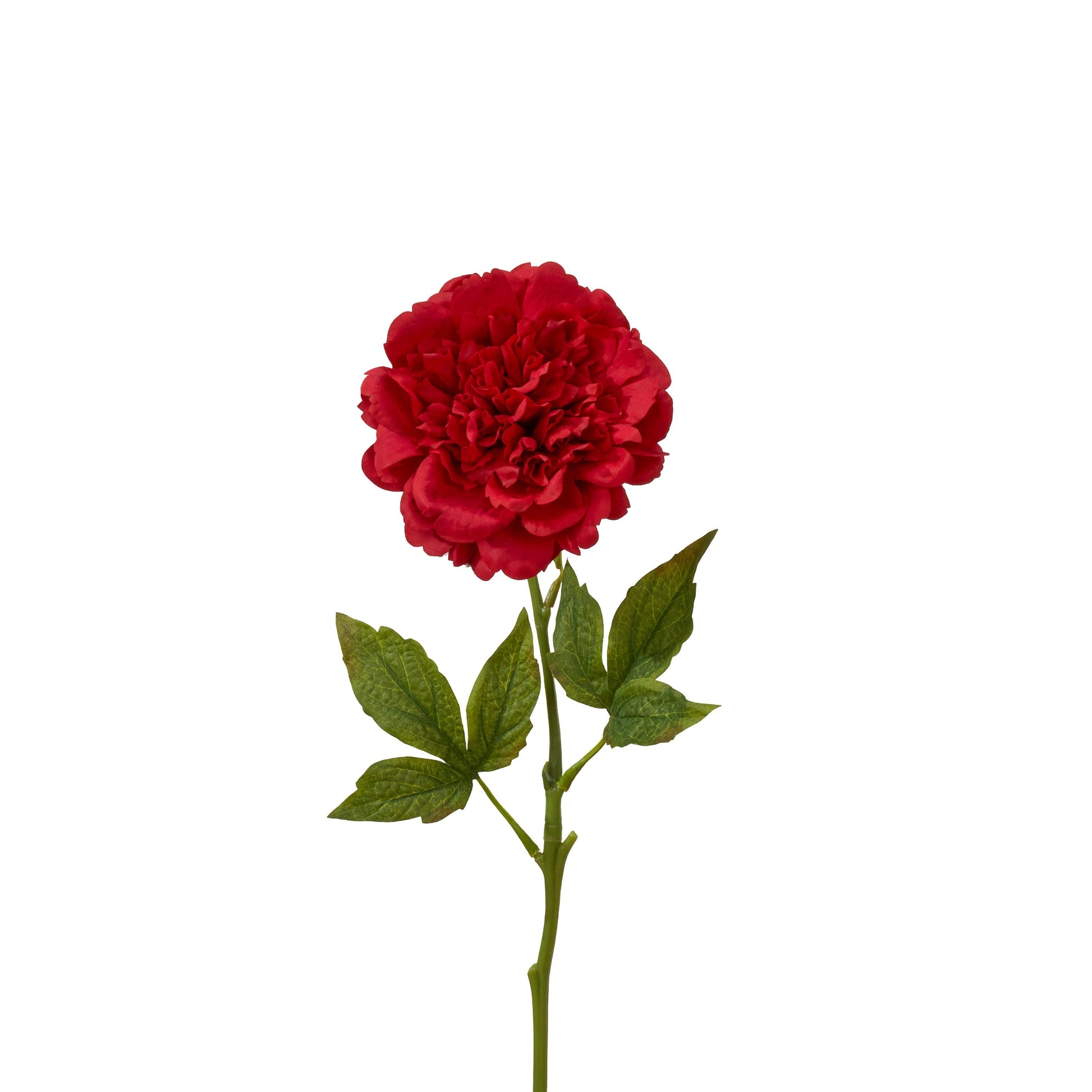 Real touch peony single stem in red
