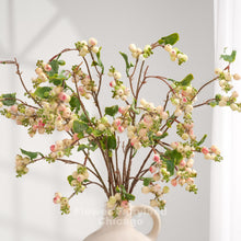 Load image into Gallery viewer, Faux Common Snowberry Branch - Pinkish and Greenish Cream
