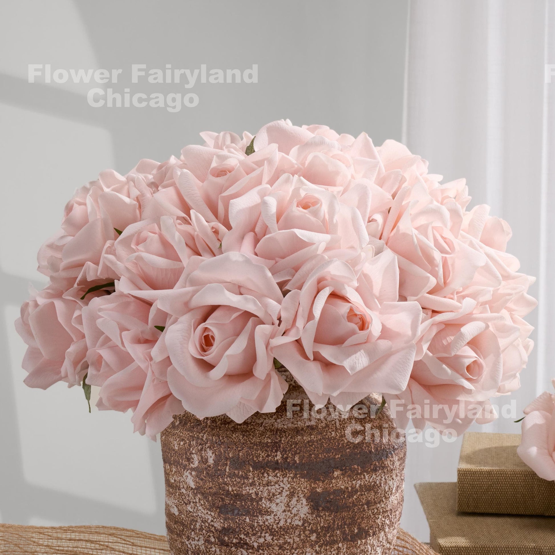 Pale pink rose arrangement