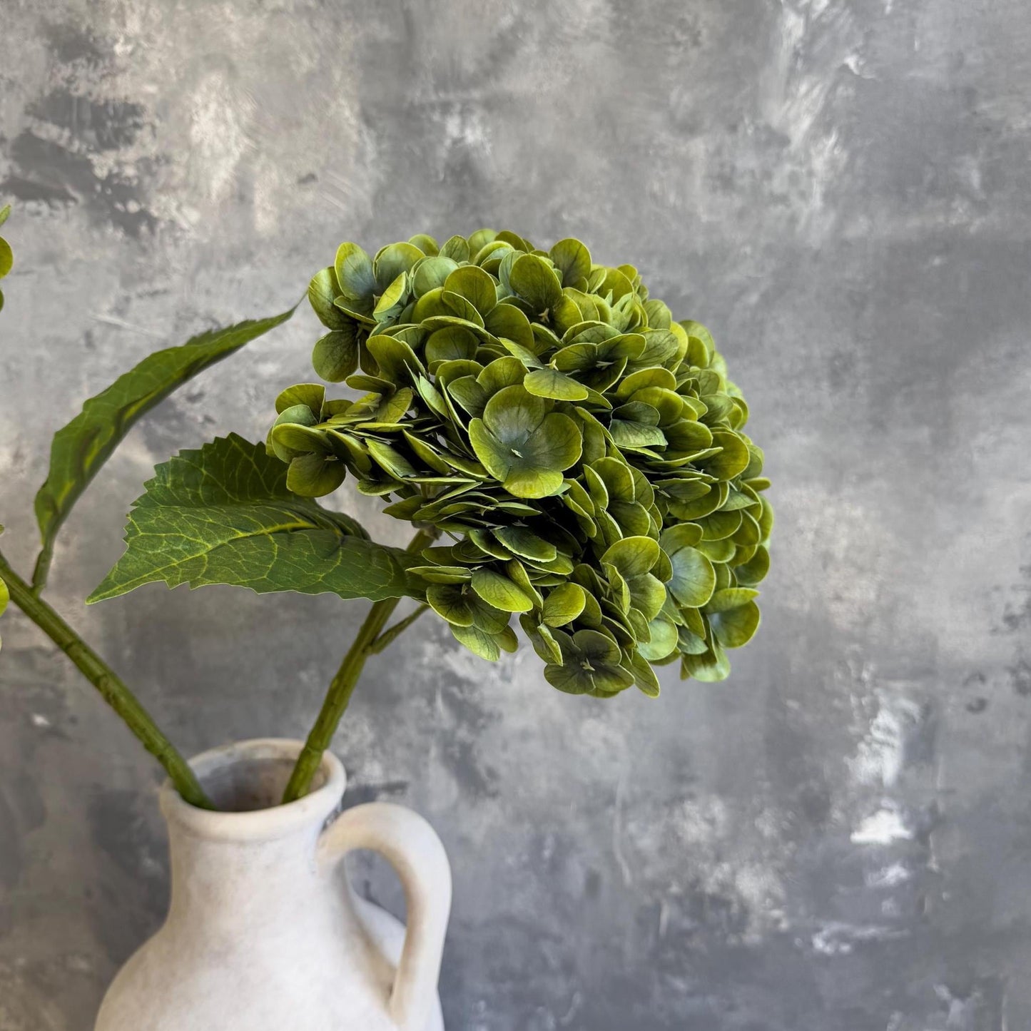 Artichoke green hydrangea styling