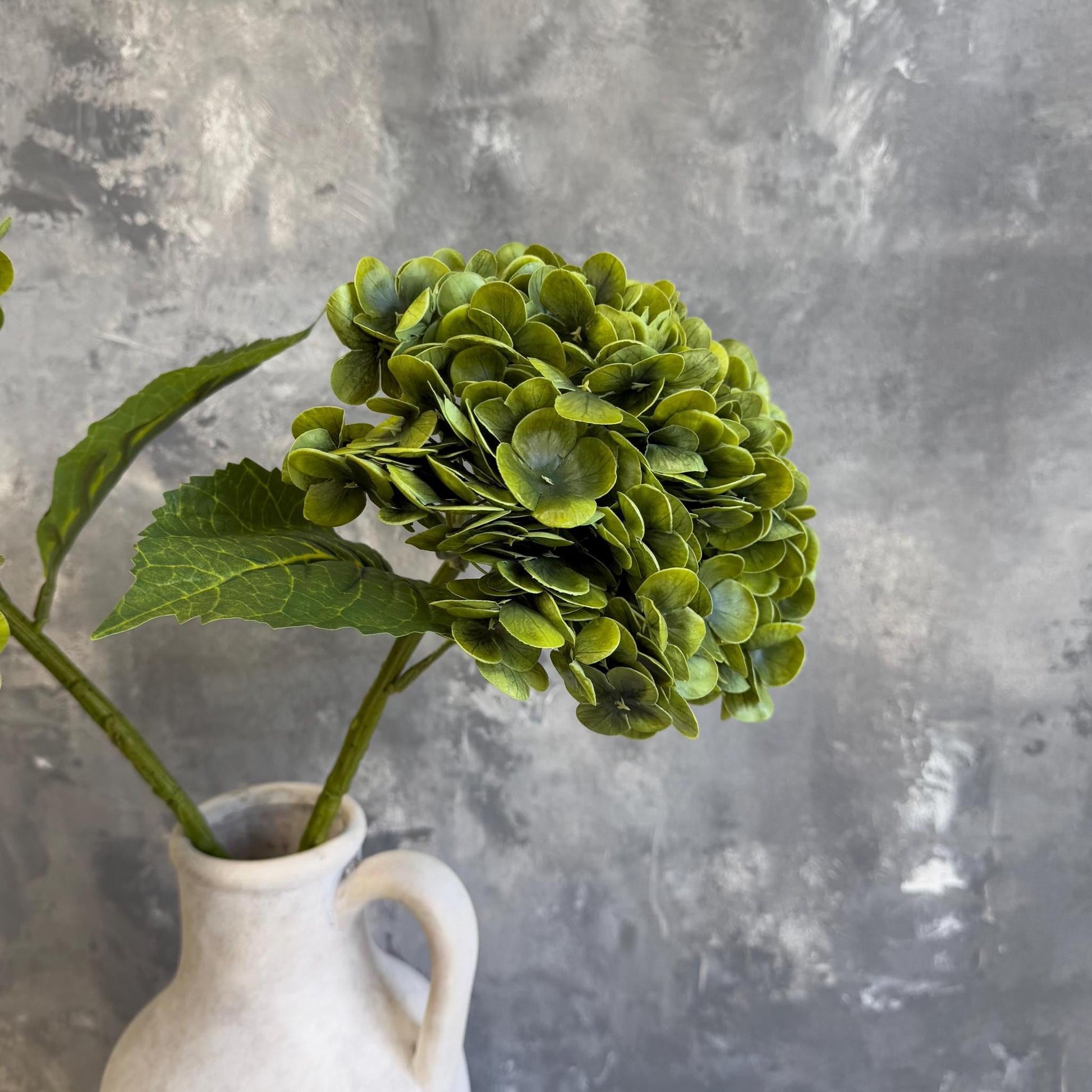 Artichoke green hydrangea styling