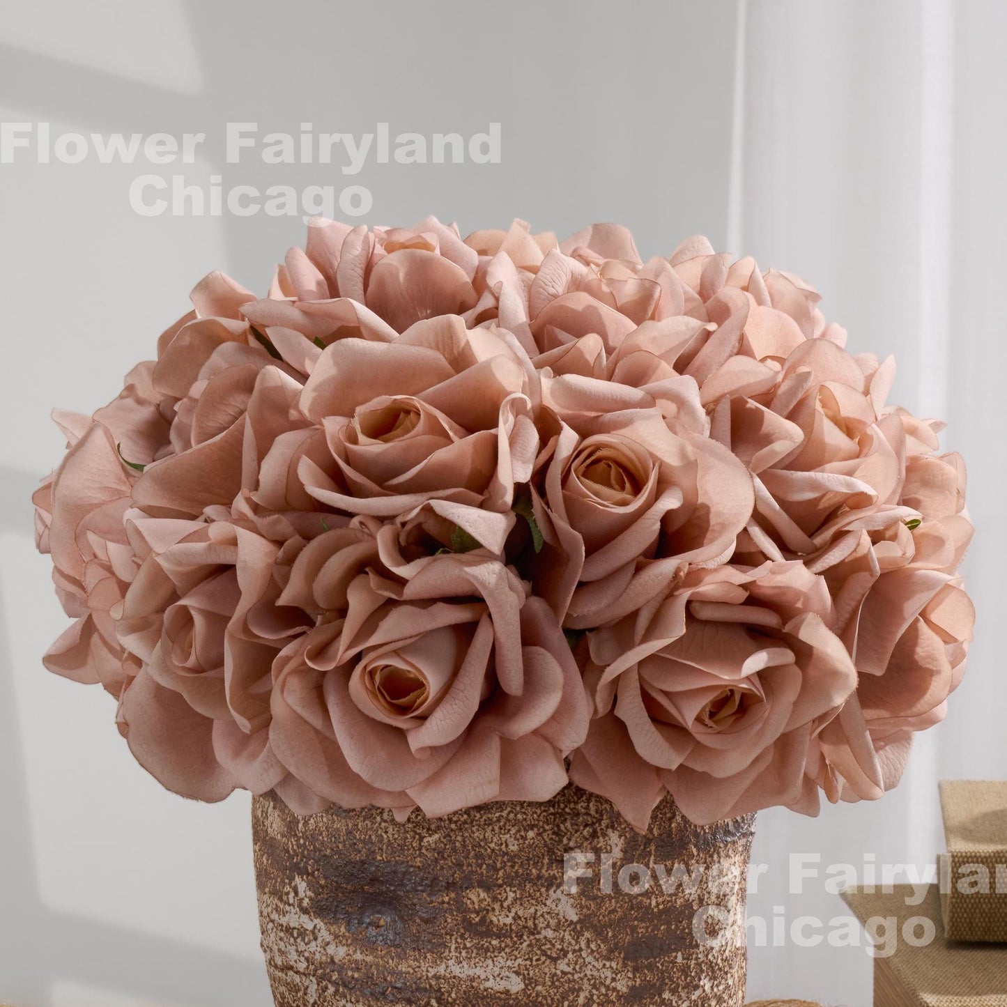 Beige caramel rose arrangement