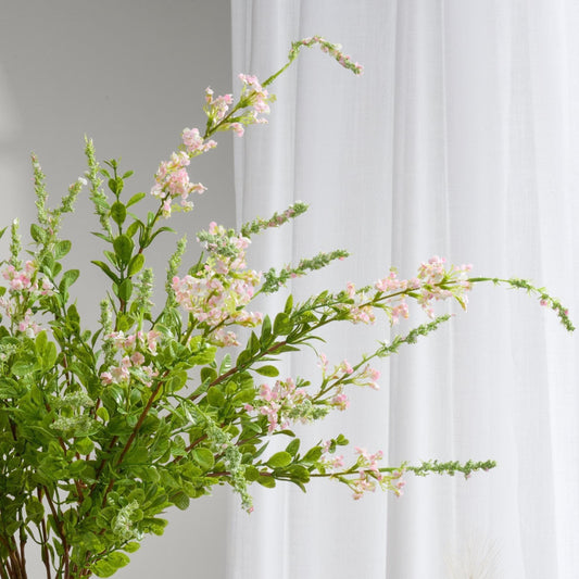 Light pink faux sage plant branch