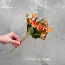 Load image into Gallery viewer, Small Rose Bouquet - Burnt Orange
