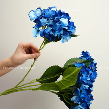 Load image into Gallery viewer, 5 Heads Hydrangea Bouquet - Dark Blue
