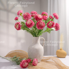 Load image into Gallery viewer, Faux Ranunculus - Deep Pink
