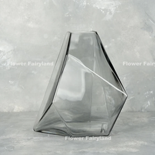 Load image into Gallery viewer, Gray Transparent Glass Vase
