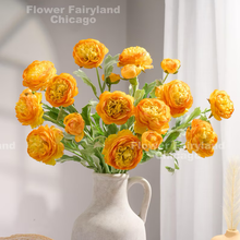 Load image into Gallery viewer, Faux Ranunculus - Light Orange
