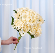 Load image into Gallery viewer, 5 Heads Hydrangea Bouquet - Cream
