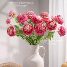 Load image into Gallery viewer, Faux Ranunculus - Deep Pink
